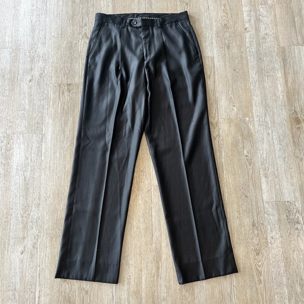 Mens Pronti Black Dress Pants - 34